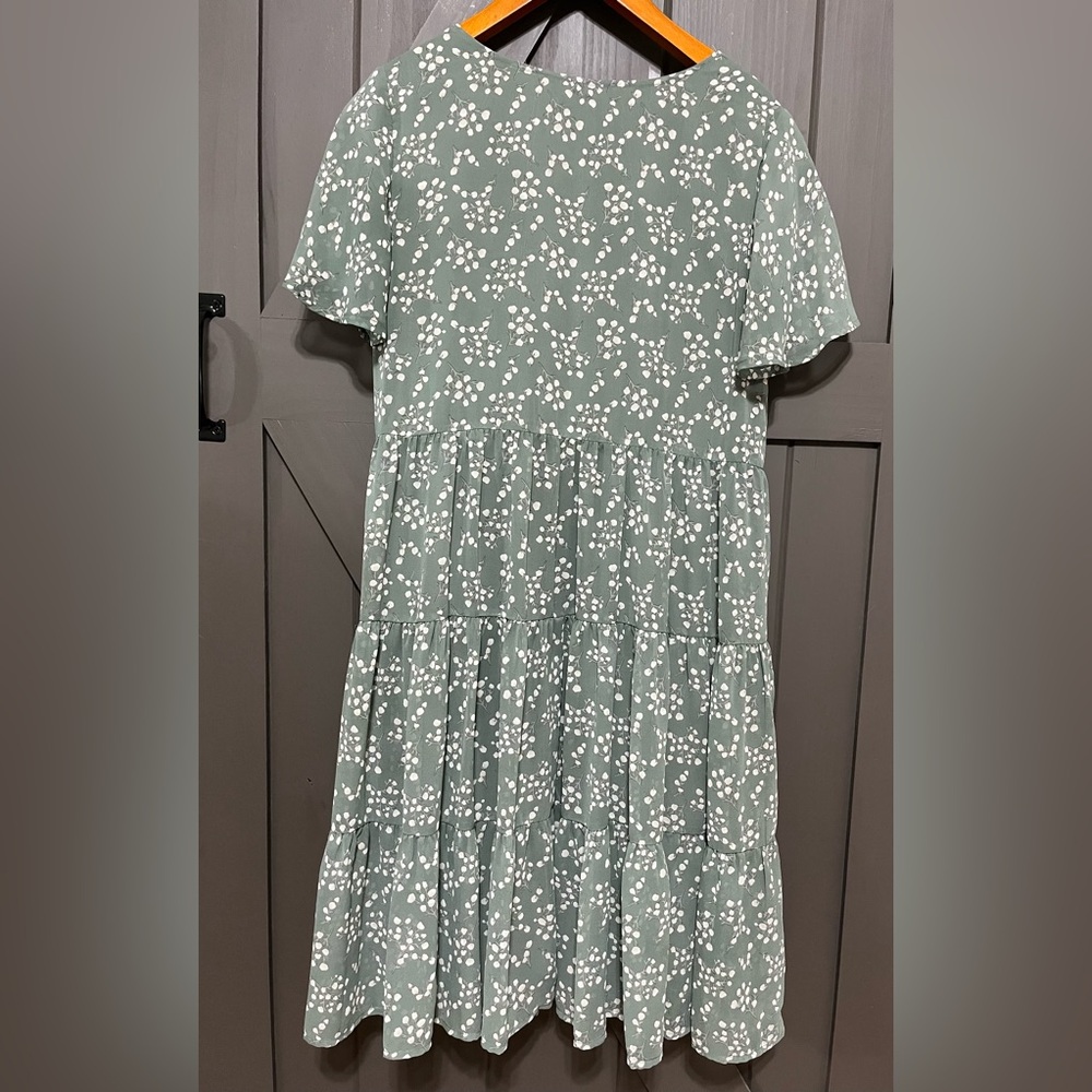 Mikarose Green&White Floral Dress - Picture 4 of 4